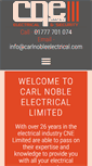 Mobile Screenshot of carlnobleelectrical.com
